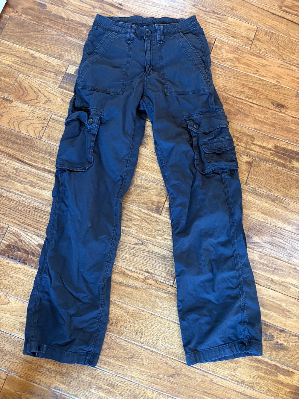 American Eagle Outfitters Black Cargo Pants with Multipocket Design